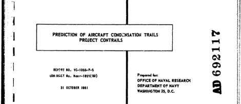 contrail prediction 1951