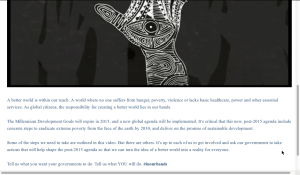 UN post 2015 Agenda in our hands- 12:55:28 PM