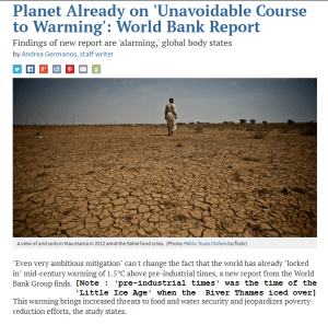 World Bank Climate Alarm